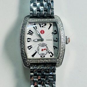 MICHELE URBAN MINI DIAMOND White Dial Stainless Steel Quartz Watch MW02A01